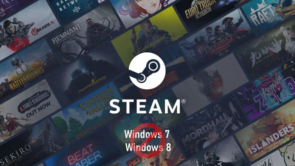 Starting January 1st, 2024, Steam will no longer provide support for Windows 7, 8, and 8.1.