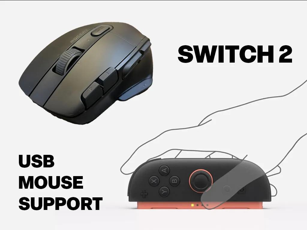 Switch 2 Artık USB Fare ile Çalışıyor ve Bu Aslında Mantıklı