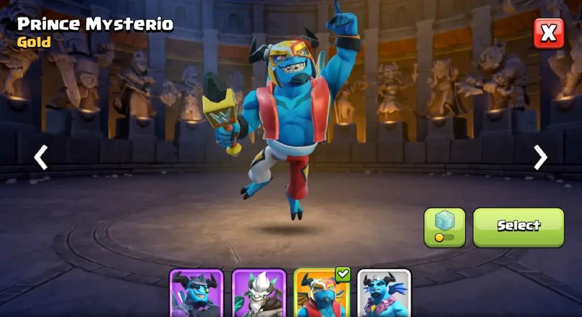 Clash of Clans x WWE: Prens Mysterio, Nisan 2025 Altın Geçiş Sezonunun Başrolünde