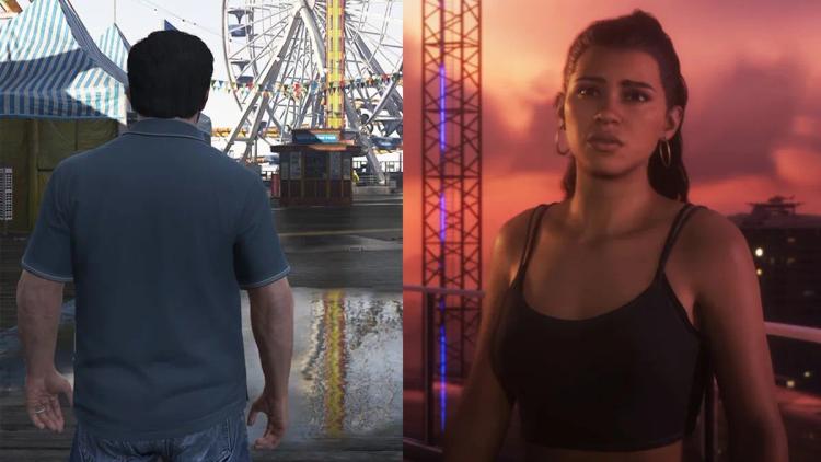 GTA 6 Lansman Fragmanı, GTA 5'te Yeniden Yaratıldı ve Grafikler ile Detay Seviyesindeki Farkı Sergiledi