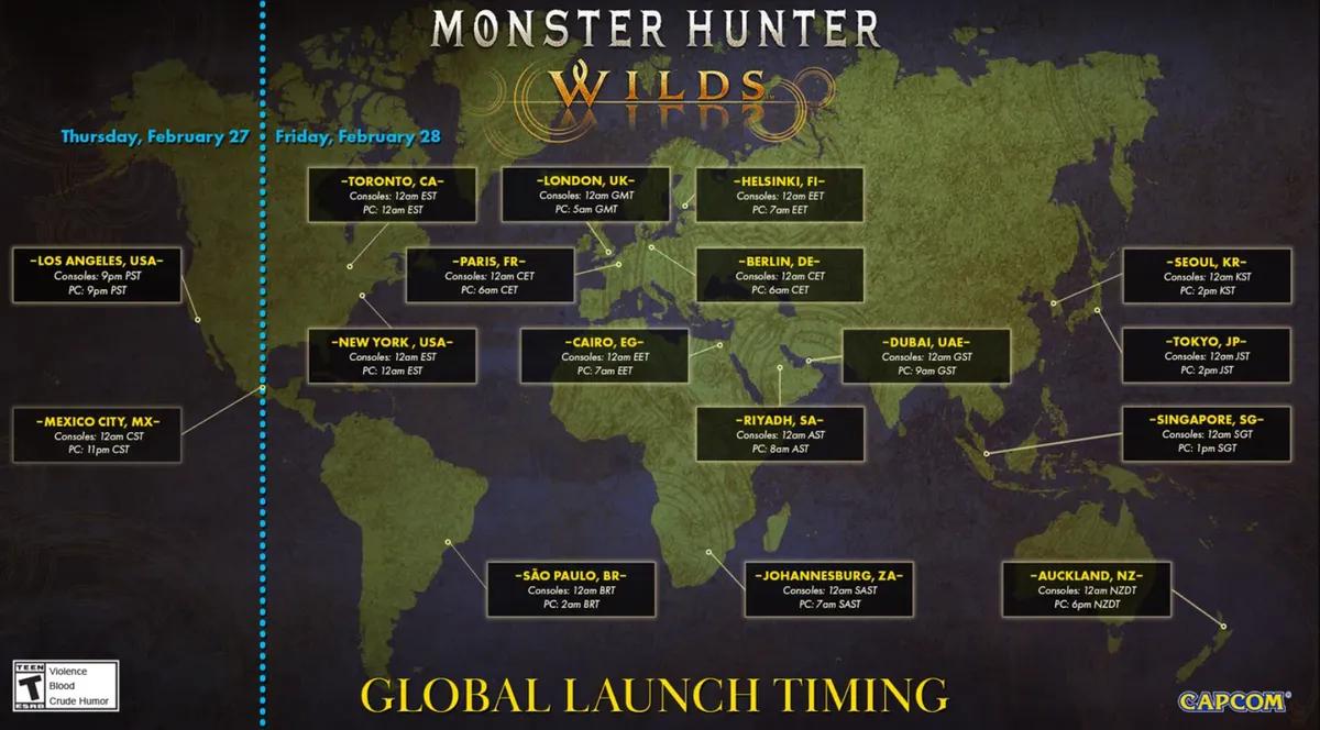 Monster Hunter Wilds 27-28 Şubat'ta Çıkacak - MH Wilds Kesin Çıkış Saati