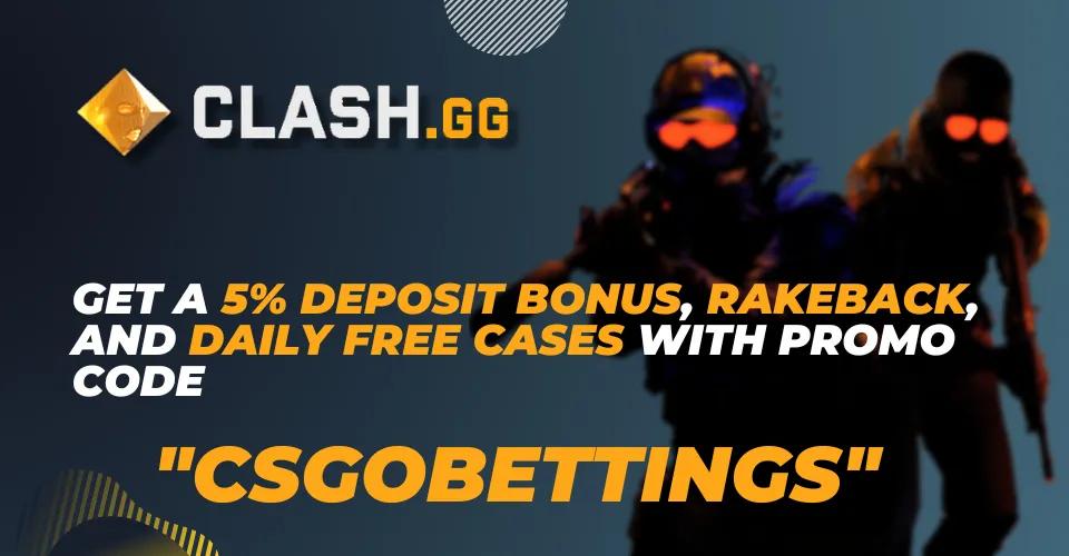 Clash.GG Promosyon Kodu “CSGOBETTINGS”, Ücretsiz Kasalar ve Ortaklık Bonus Teklifleri: Değer mi?