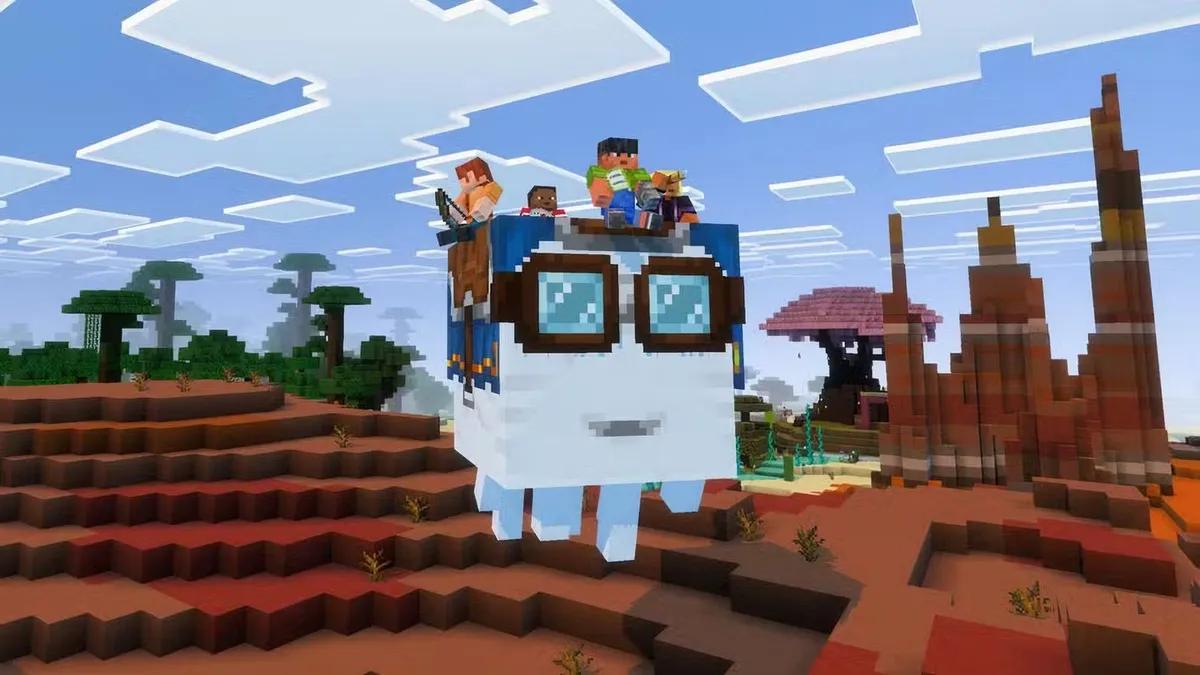 Minecraft Oyuncuları Mutlu Ghastları Kullanarak Akıllı Mob Fırlatıcıları İnşa Ediyor