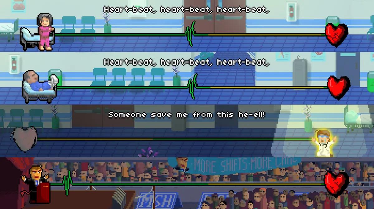 Rhytm Doctor Tek Tuşlu Bir Oyunun Nasıl Tüm Anlatı Yükünü Taşıyabileceğini Gösteriyor