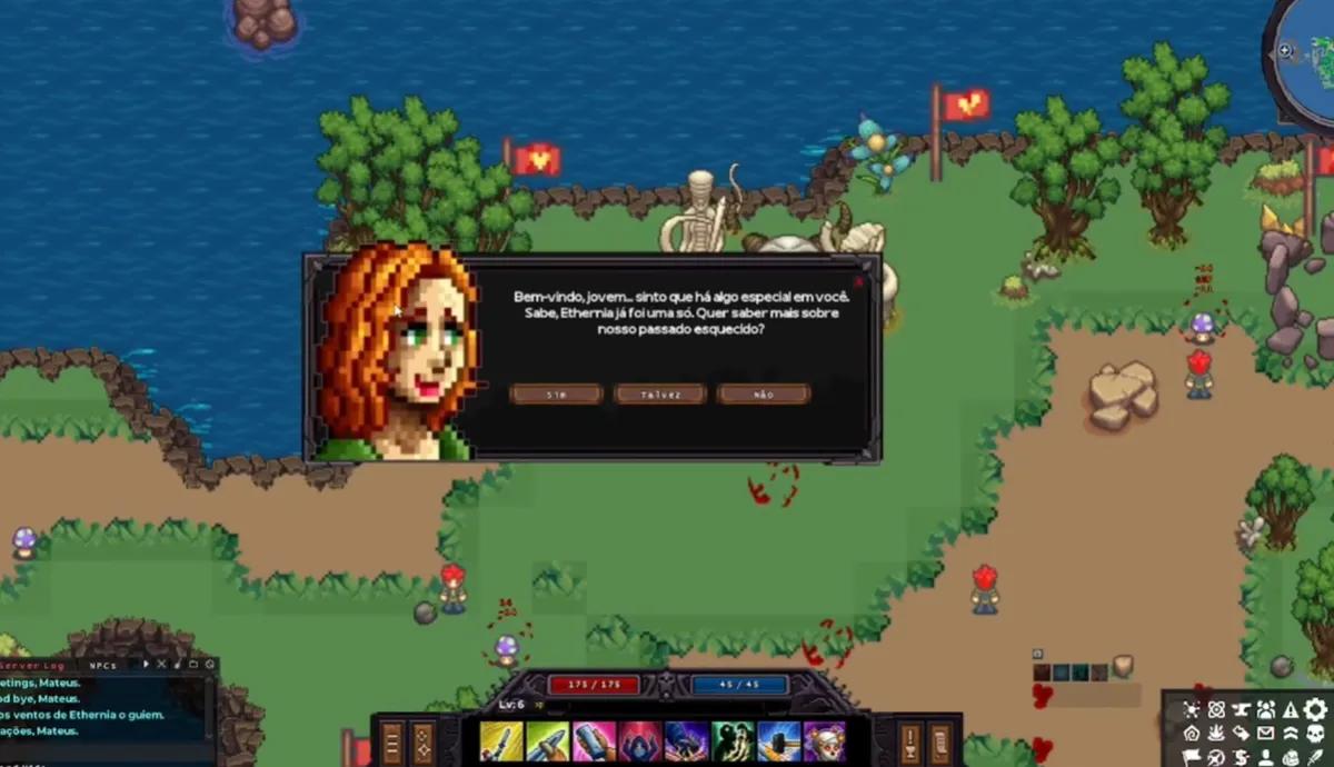 Ethernia, D&D mekanikleriyle donatılmış ücretsiz 2 boyutlu MMORPG olarak piyasaya sürüldü.