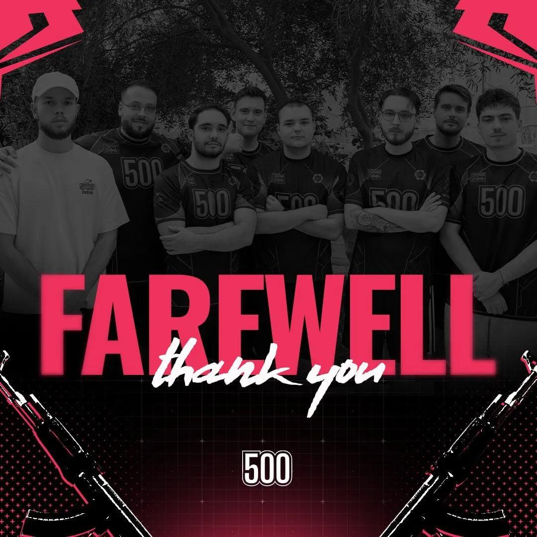 500 CS2 kadrosunu dağıtıyor
