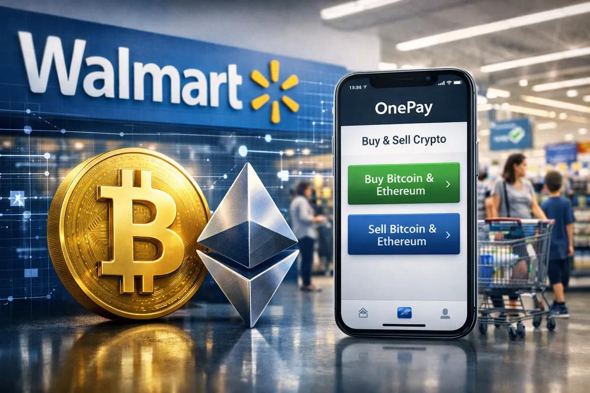 Walmart, OnePay Uygulaması Aracılığıyla Bitcoin ve Ethereum Ticaretini Başlattı: Kitlesel Kripto Benimsemesine Doğru Bir Adım