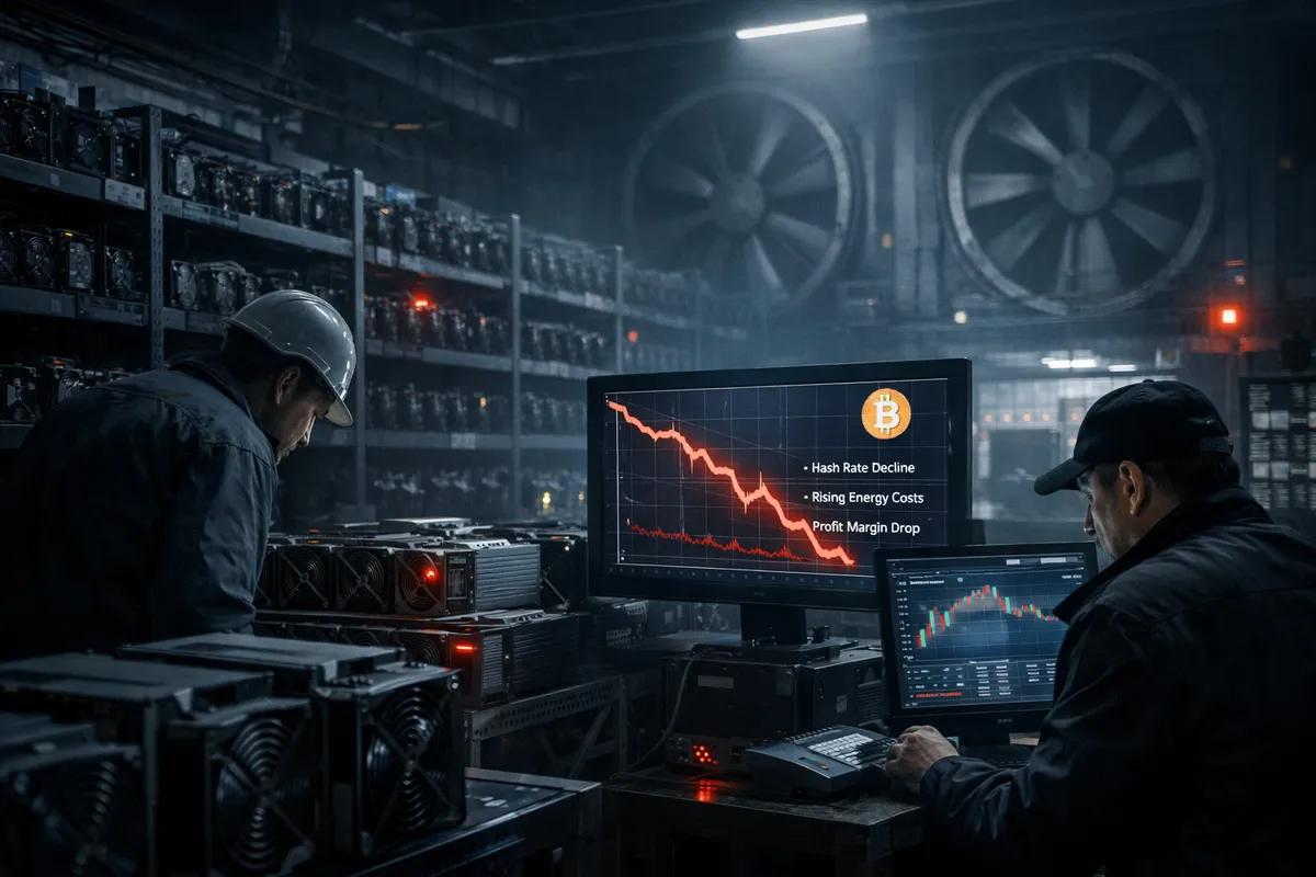 Bitcoin Madencileri 2026'da Kârlılık Krizinin Ortasında Toplu Kapatmalarla Karşı Karşıya