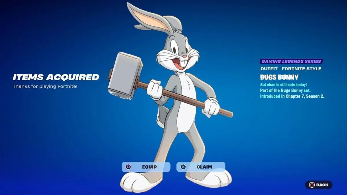 Fortnite'a Bugs Bunny Kostümü Eklendi — İşte Nasıl Açılır