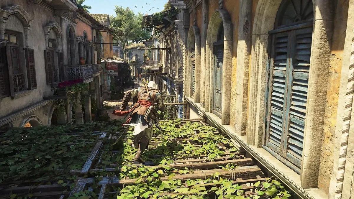 Assassin's Creed Black Flag'deki parkur mekaniği, serinin en yeni oyunlarıyla birlikte geliştirilecek.