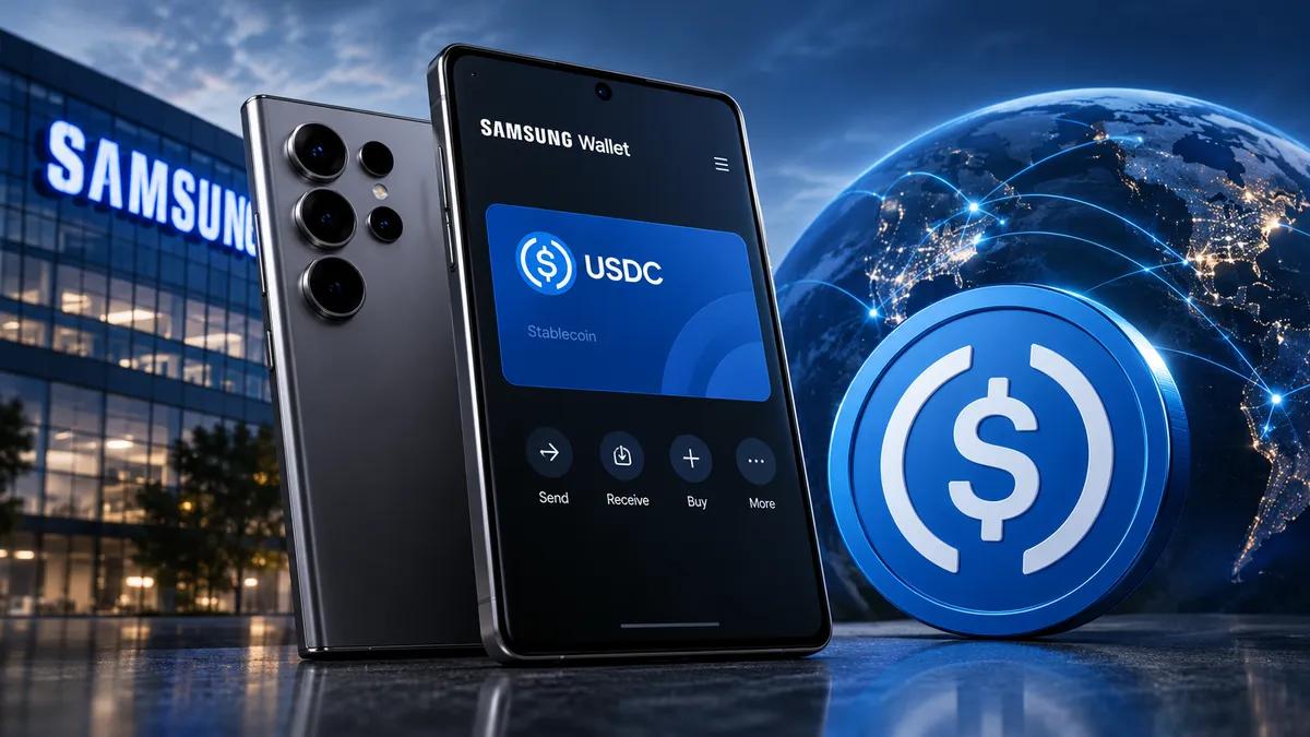 Samsung, 82 milyon Galaxy telefonuna USDC'yi entegre ediyor