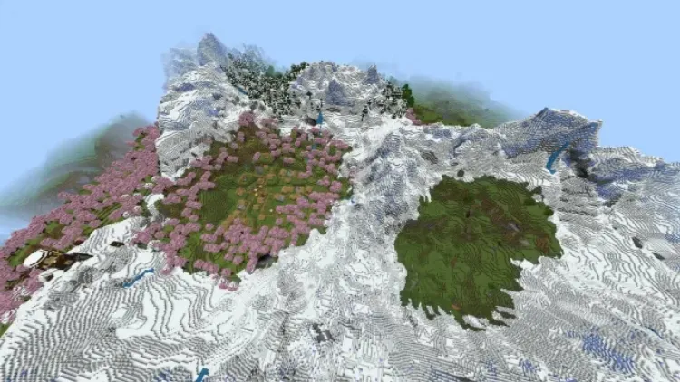 Unearth Minecraft's Hidden Treasures: 10 Bedrock Seeds for Epic Caves and Majestic Mountains in Version 1.20 6