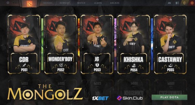 The Mongolz Signed Dota 2 Roster 1