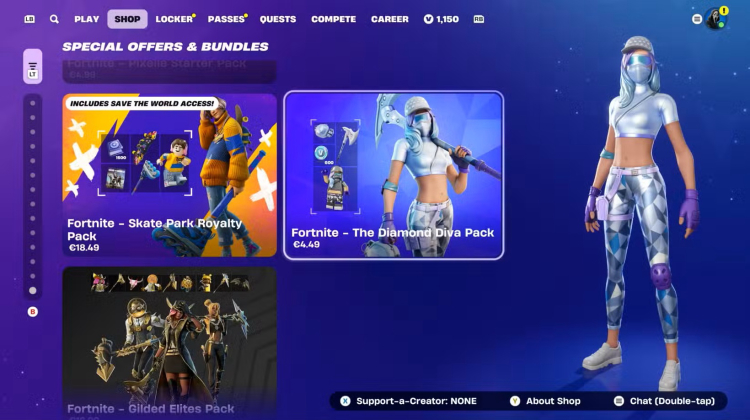 The Diamond Diva Pack Returns to Fortnite 1