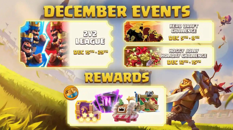 December 2025 in Clash Royale: 2v2 League Returns + Free Hero Giveaway! 1