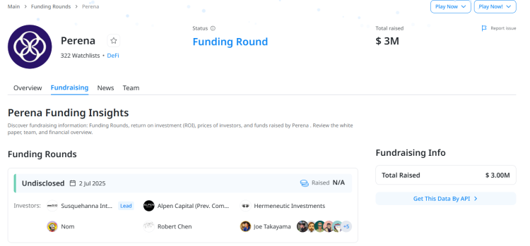 Perena: Decentralized Infrastructure for Stablecoins on Solana Attracts Attention from Investors and Users 1